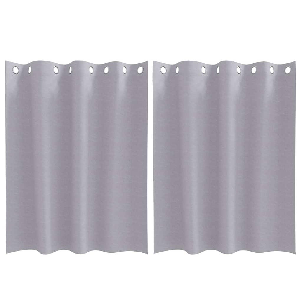 Cortinas opacas com cortinas Metal Grey Poliéster