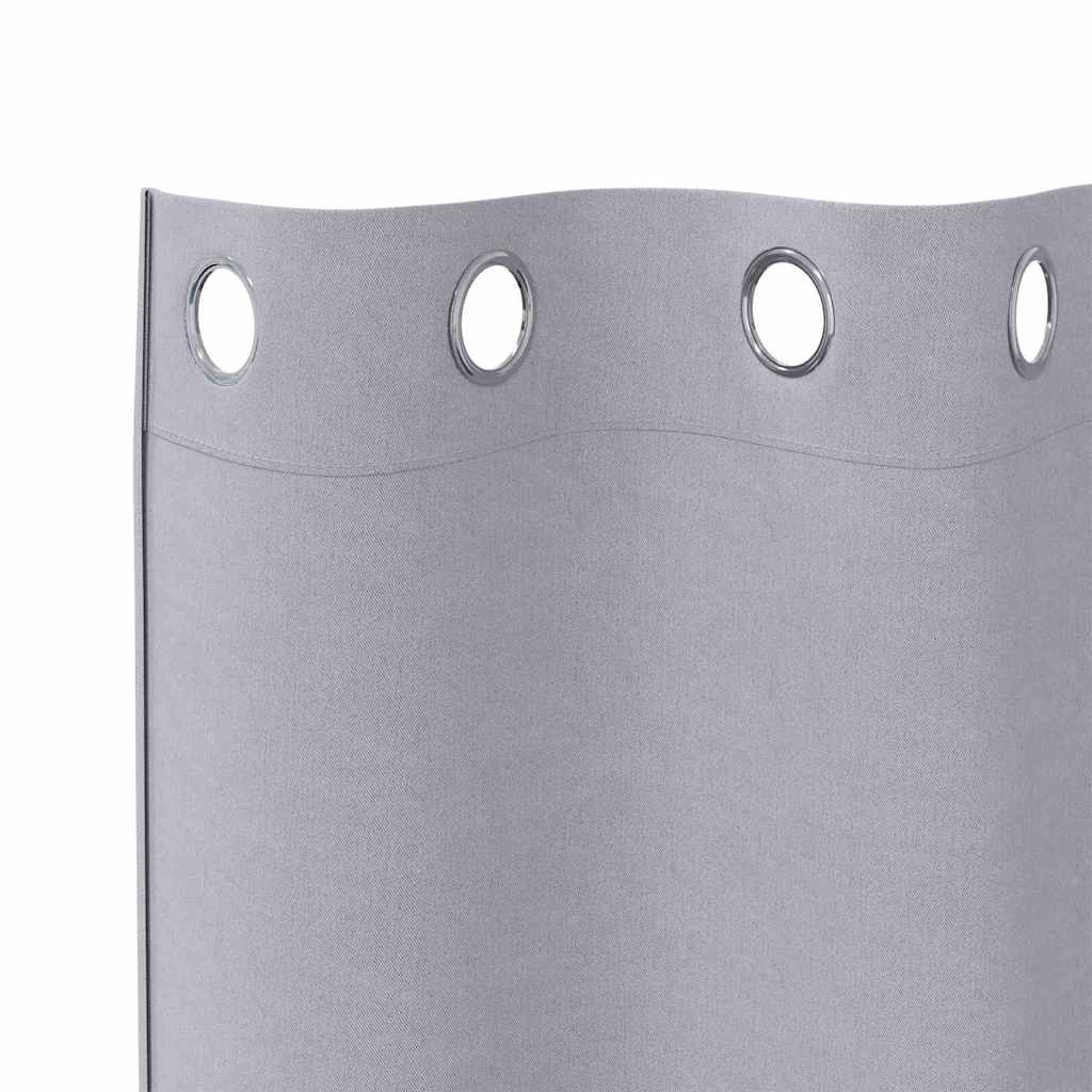 Cortinas opacas com cortinas Metal Grey Poliéster