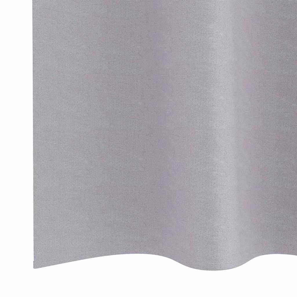 Cortinas opacas com cortinas Metal Grey Poliéster