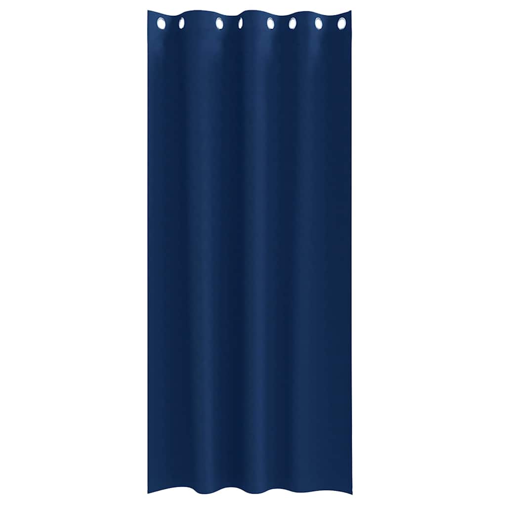 Cortinas opacas com cortinas Azul Escuro Poliéster
