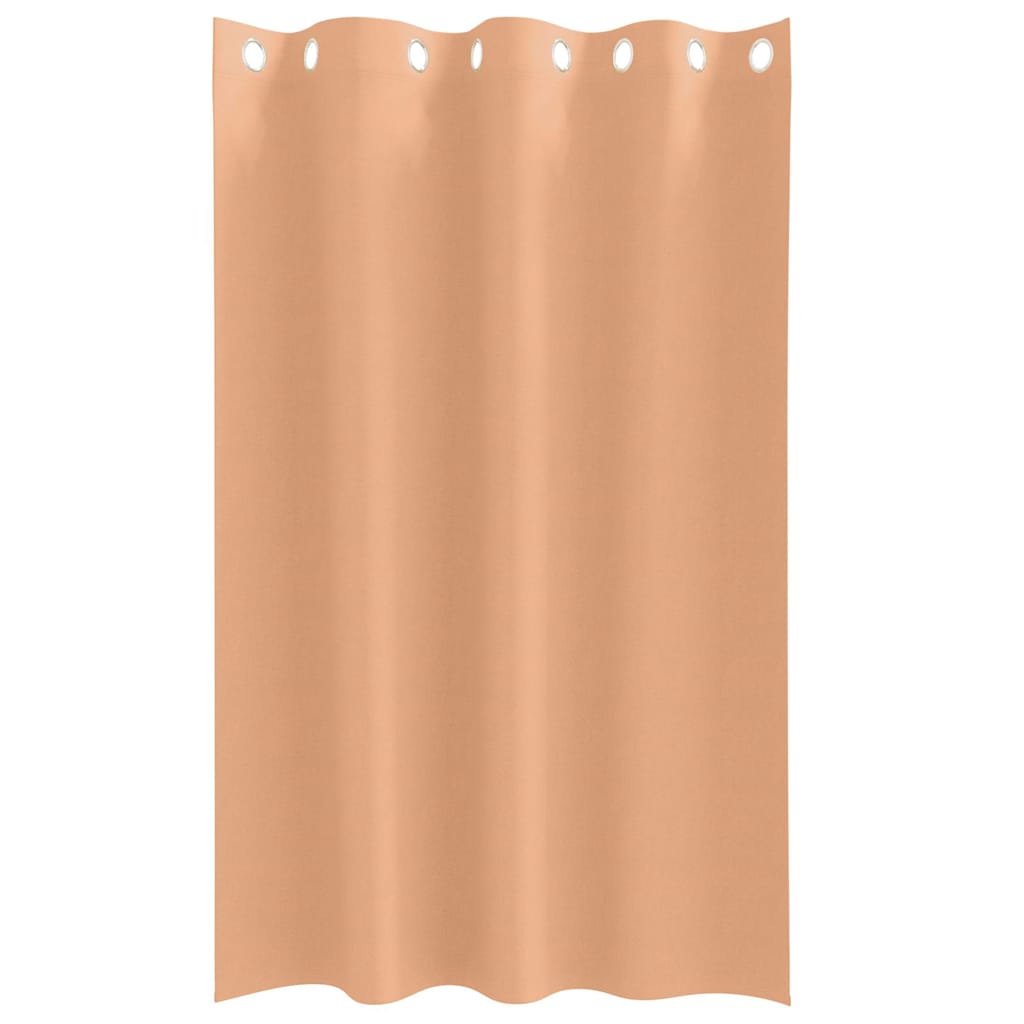 Cortinas opacas com cortinas Marrom Claro Poliéster