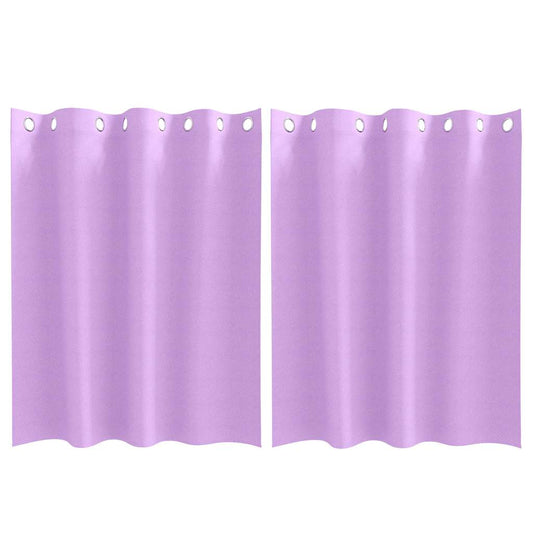 Cortinas Blackout com Argolas 2 pcs Roxo 140 x 140 cm Poliéster