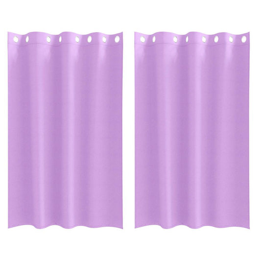 Cortinas Blackout com Argolas 2 pcs Roxo 175 x 140 cm Poliéster