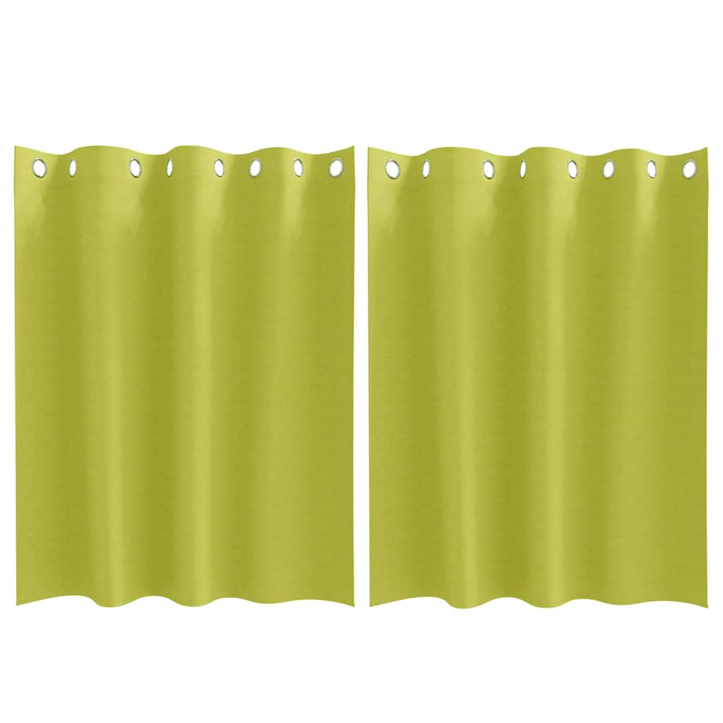 Cortinas opacas com cortinas Verde Poliéster