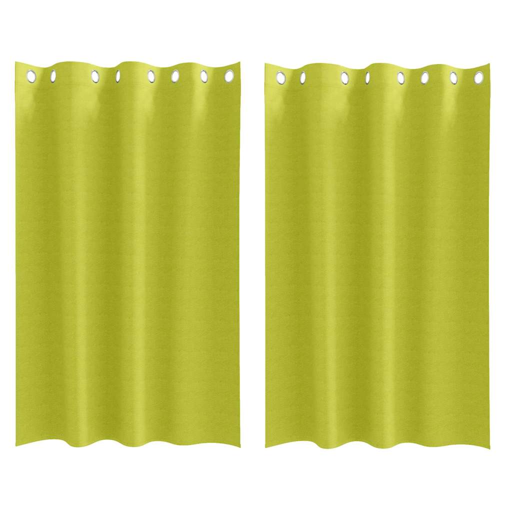 Cortinas opacas com cortinas Verde Poliéster
