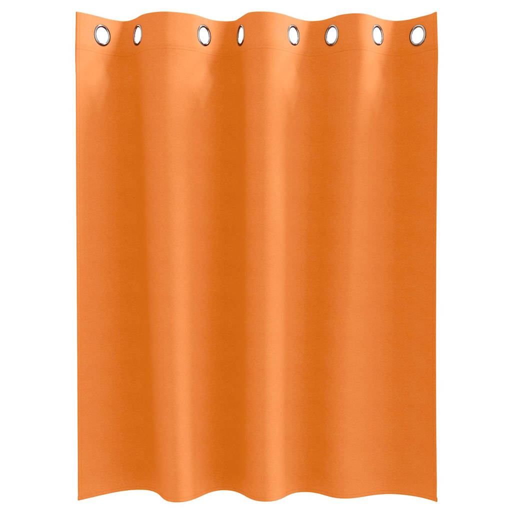Cortinas opacas com cortinas Bright Orange Poliéster