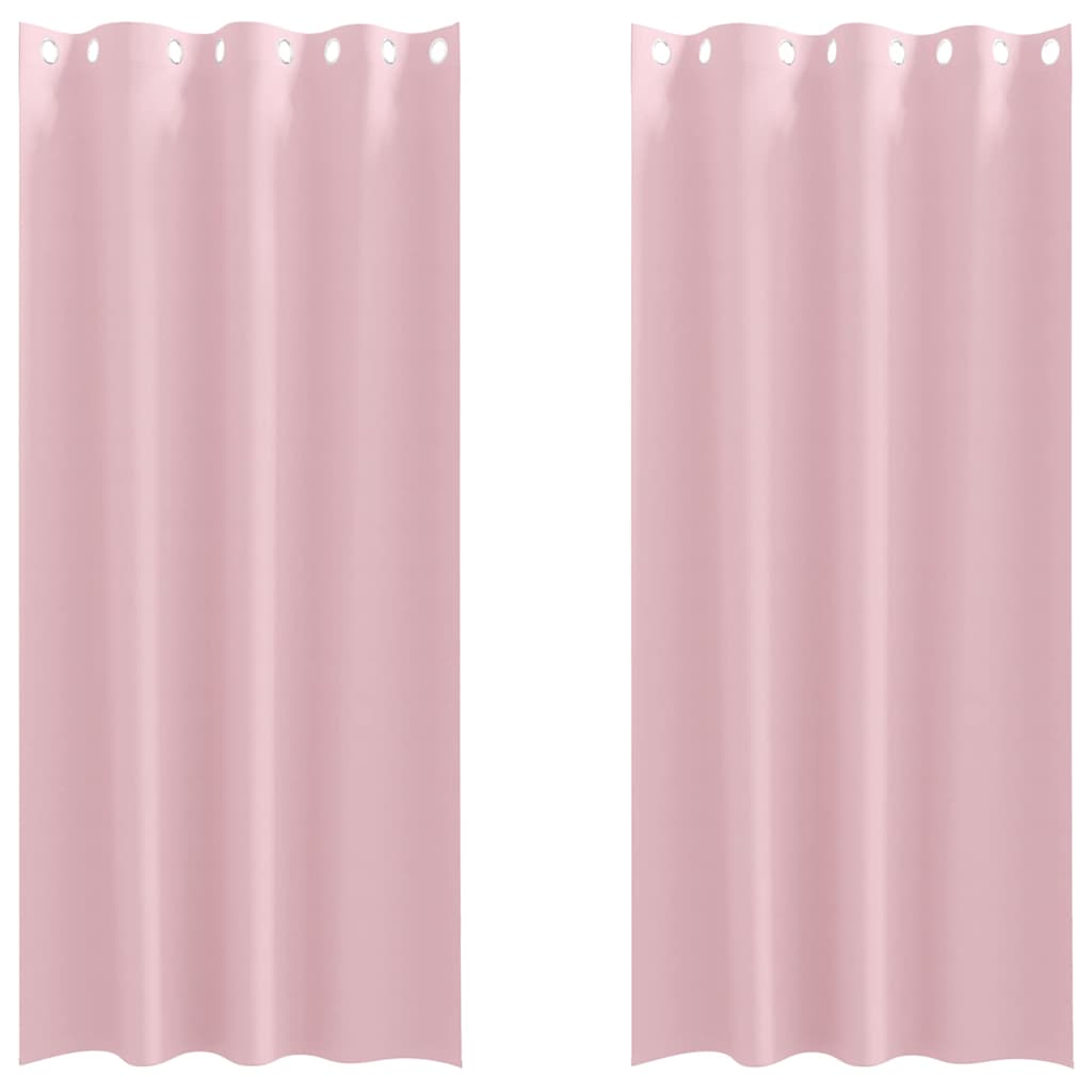 Cortinas opacas com cortinas Rosa bebé Poliéster