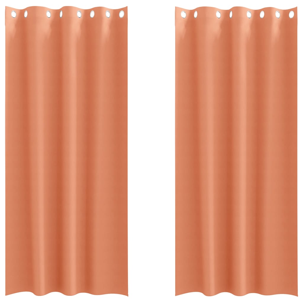 Cortinas opacas com cortinas Terracota Poliéster