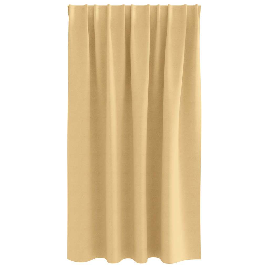 Cortinas opacas com cortinas Bege Poliéster