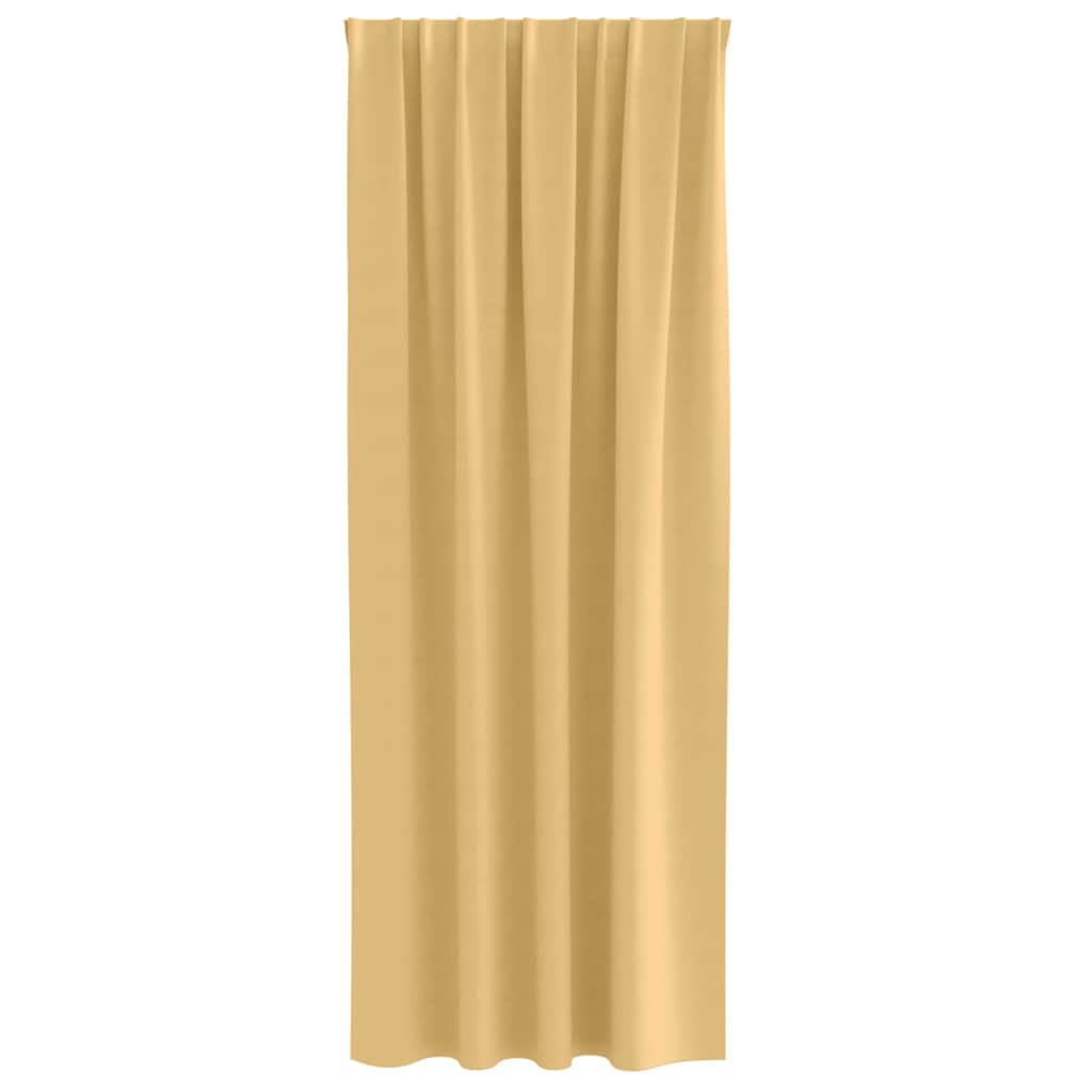 Cortinas opacas com cortinas Bege Poliéster