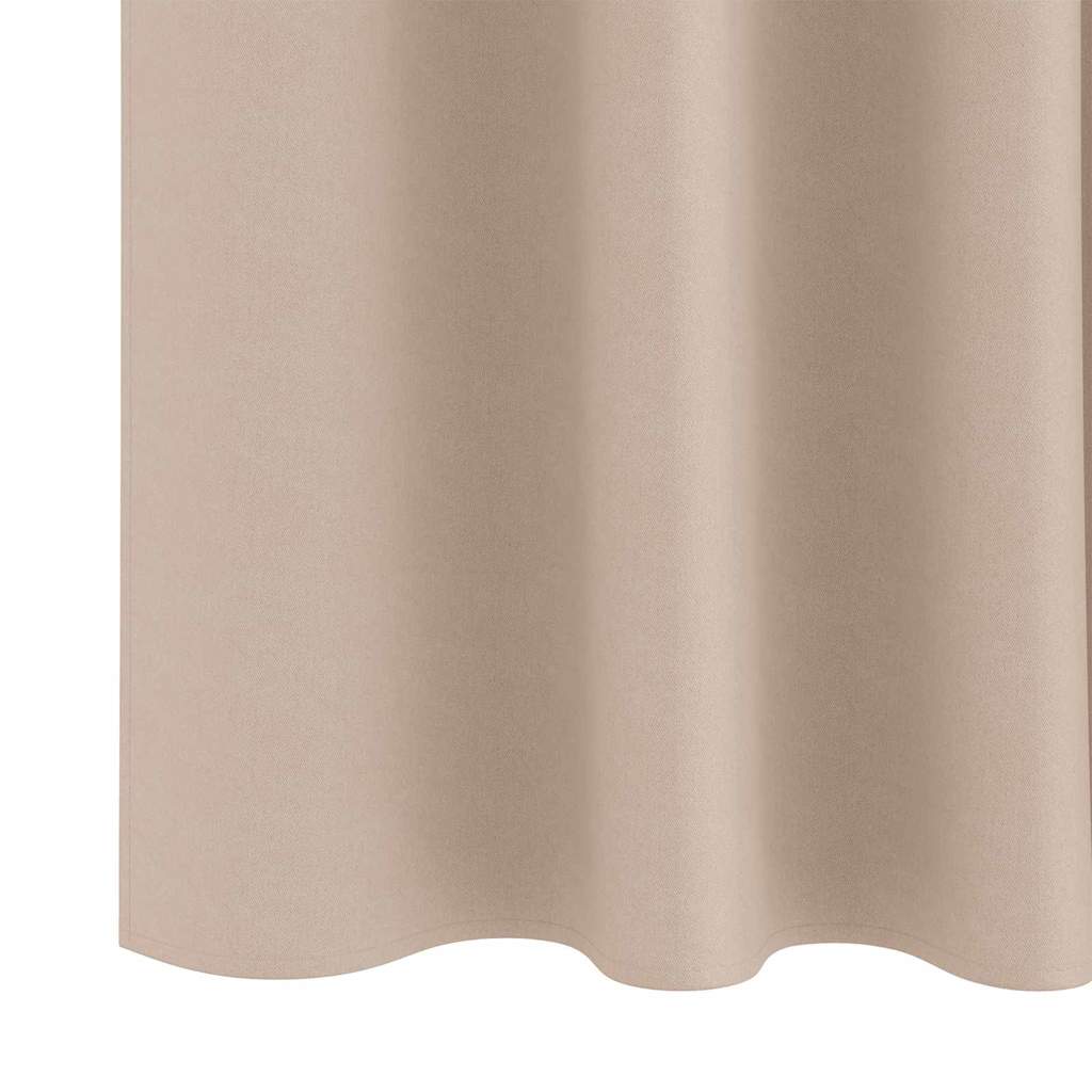 Cortinas opacas com cortinas Cinzento-acastanhado Poliéster