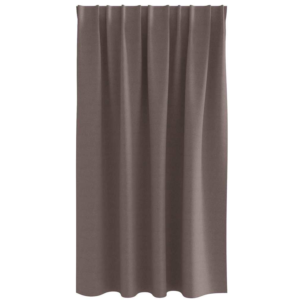 Cortinas opacas com cortinas Marrom Escuro Poliéster