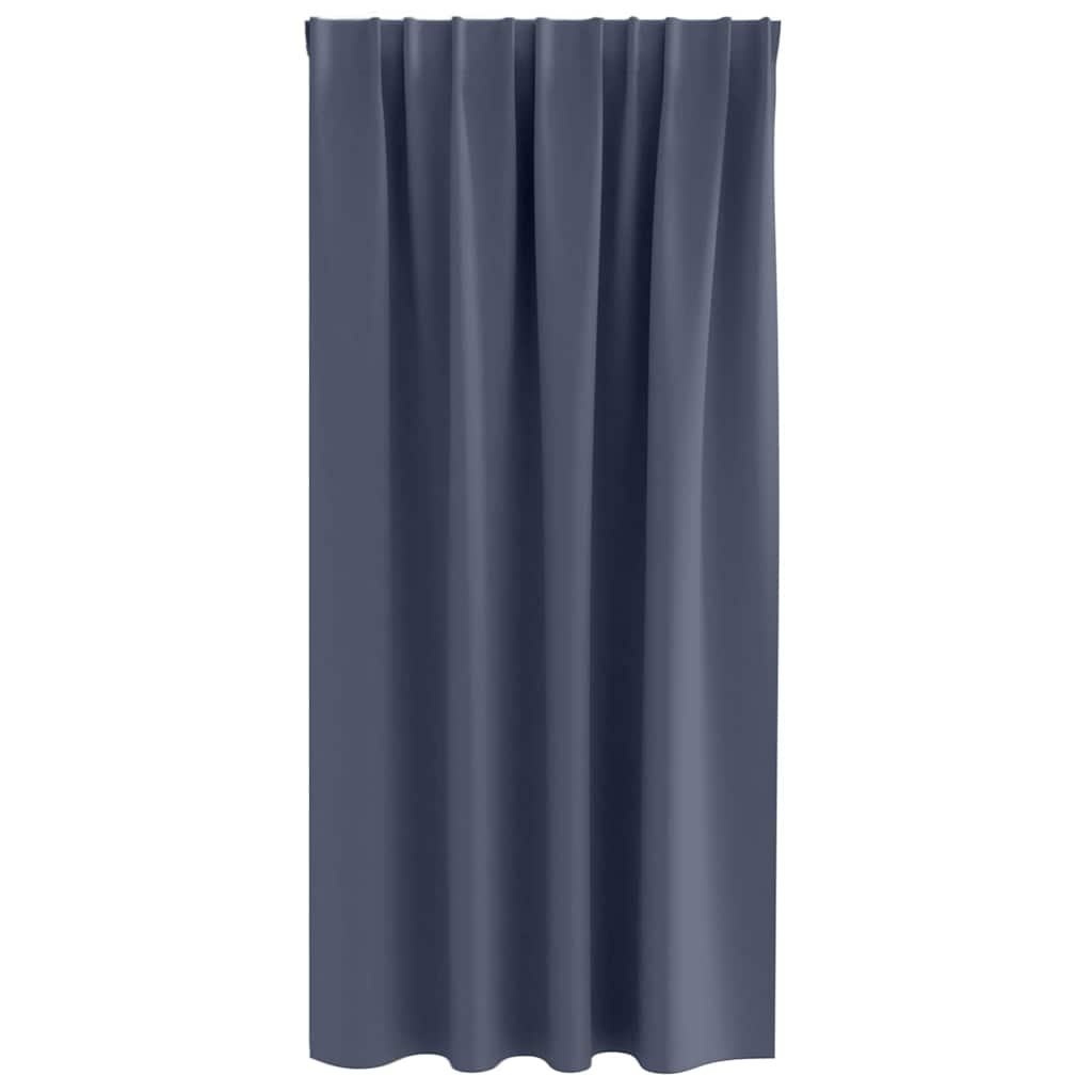 Cortinas opacas com cortinas Antracite Poliéster