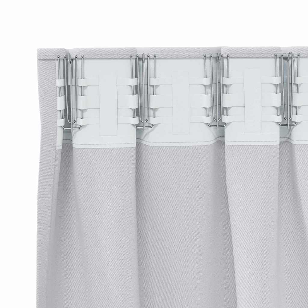 Cortinas opacas com cortinas Pale Grey Poliéster
