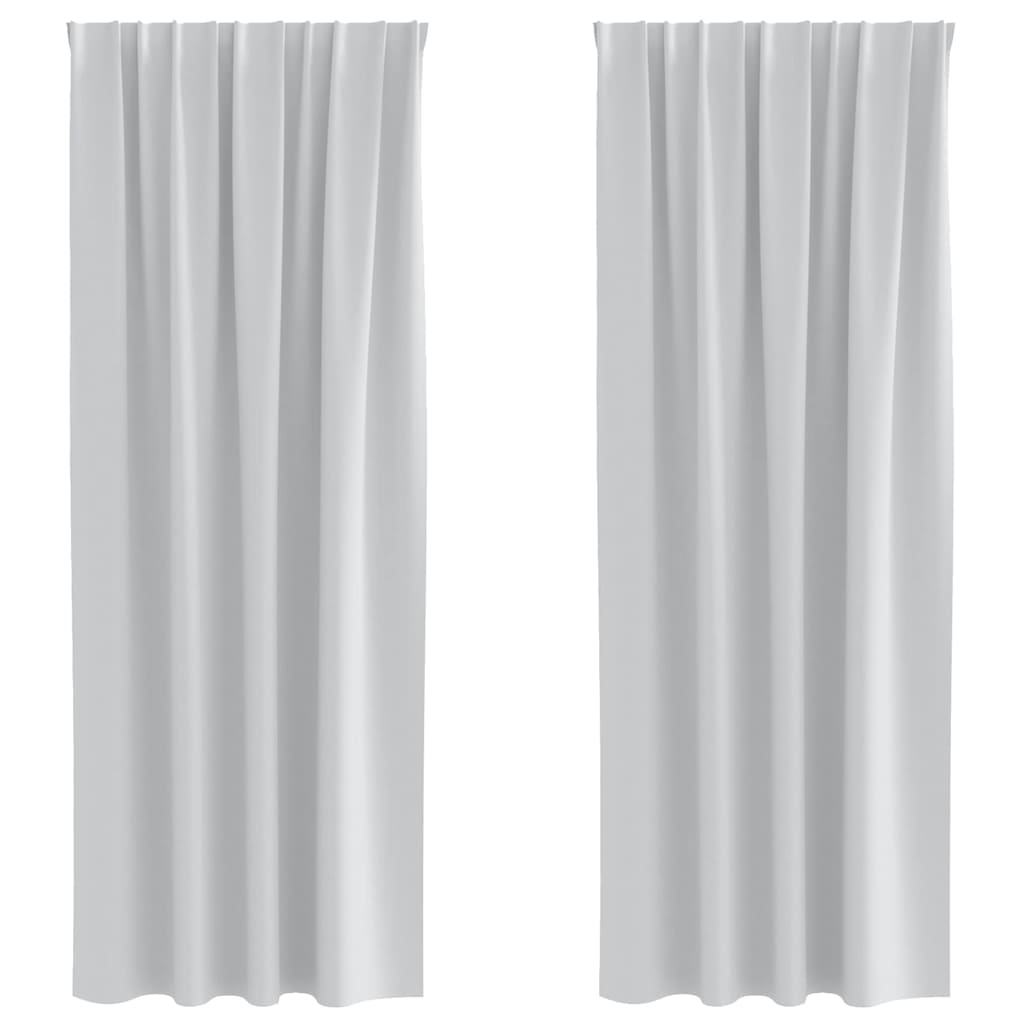 Cortinas opacas com cortinas Pale Grey Poliéster