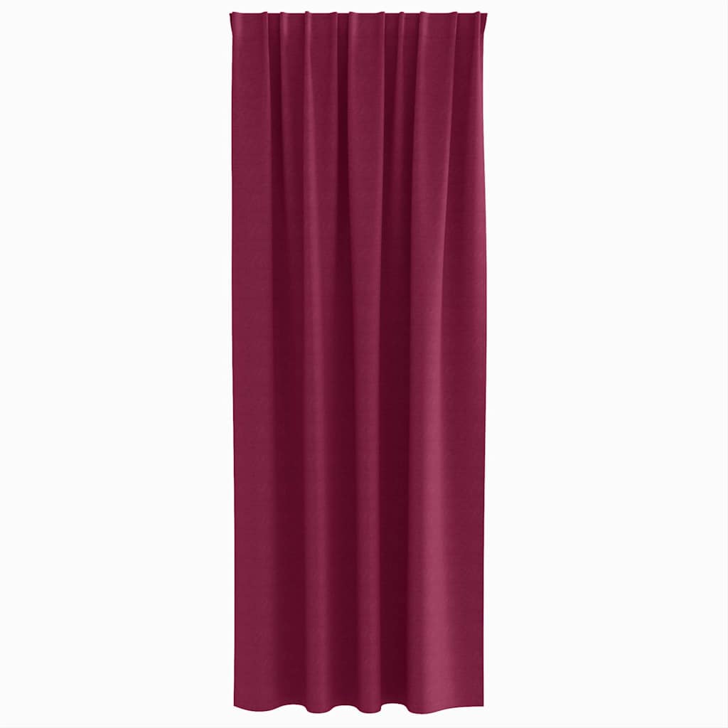 Cortinas opacas com cortinas Vinho Vermelho Poliéster