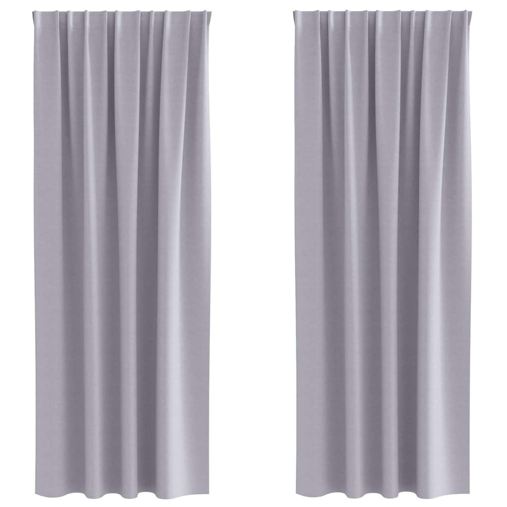 Cortinas opacas com cortinas Metal Grey Poliéster