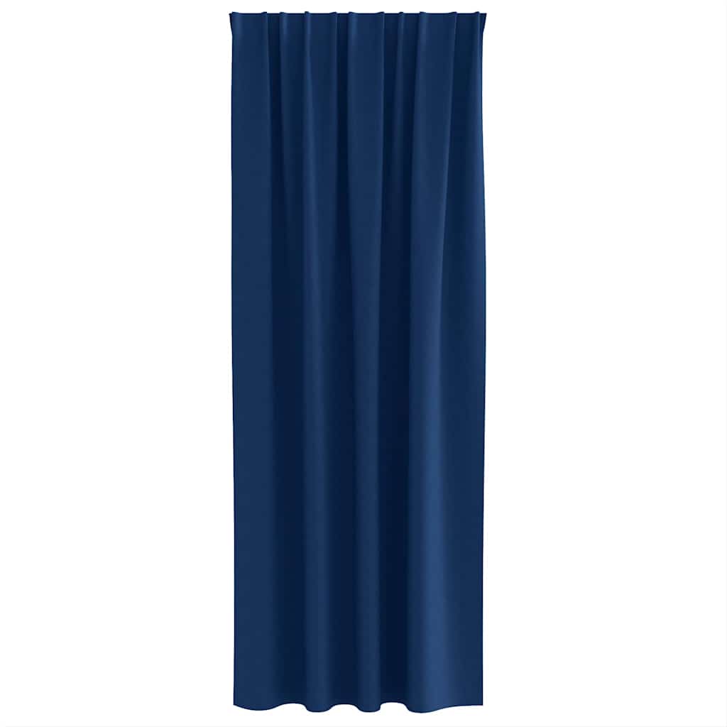 Cortinas opacas com cortinas Azul Escuro Poliéster