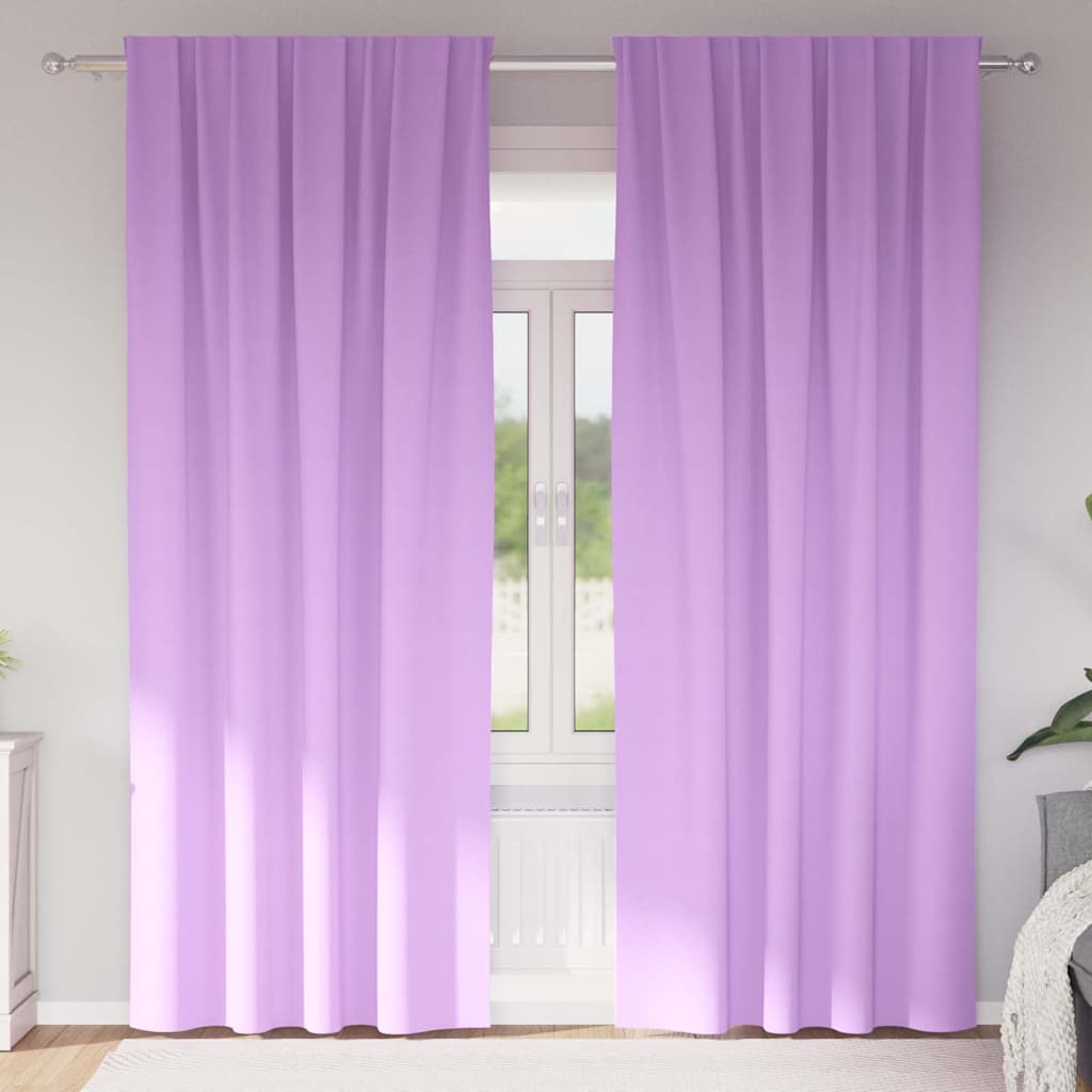 Cortinas opacas com cortinas Roxo Poliéster