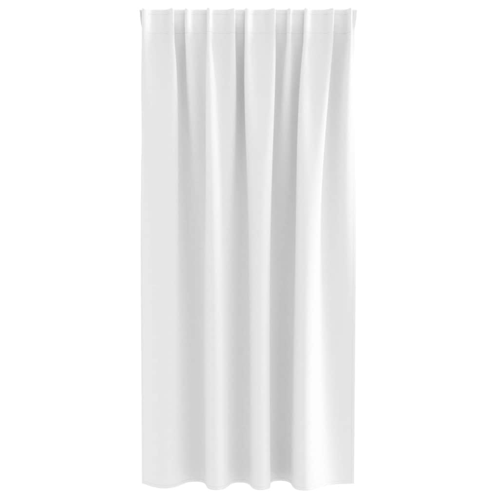 Cortinas opacas com cortinas Branco brilhante Poliéster