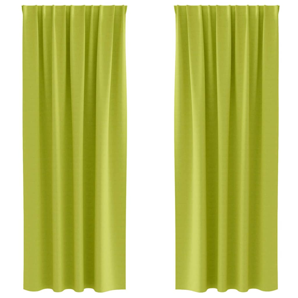 Cortinas opacas com cortinas Verde Poliéster