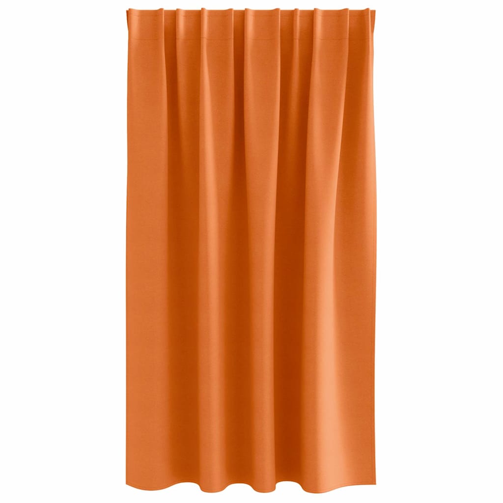 Cortinas opacas com cortinas Bright Orange Poliéster