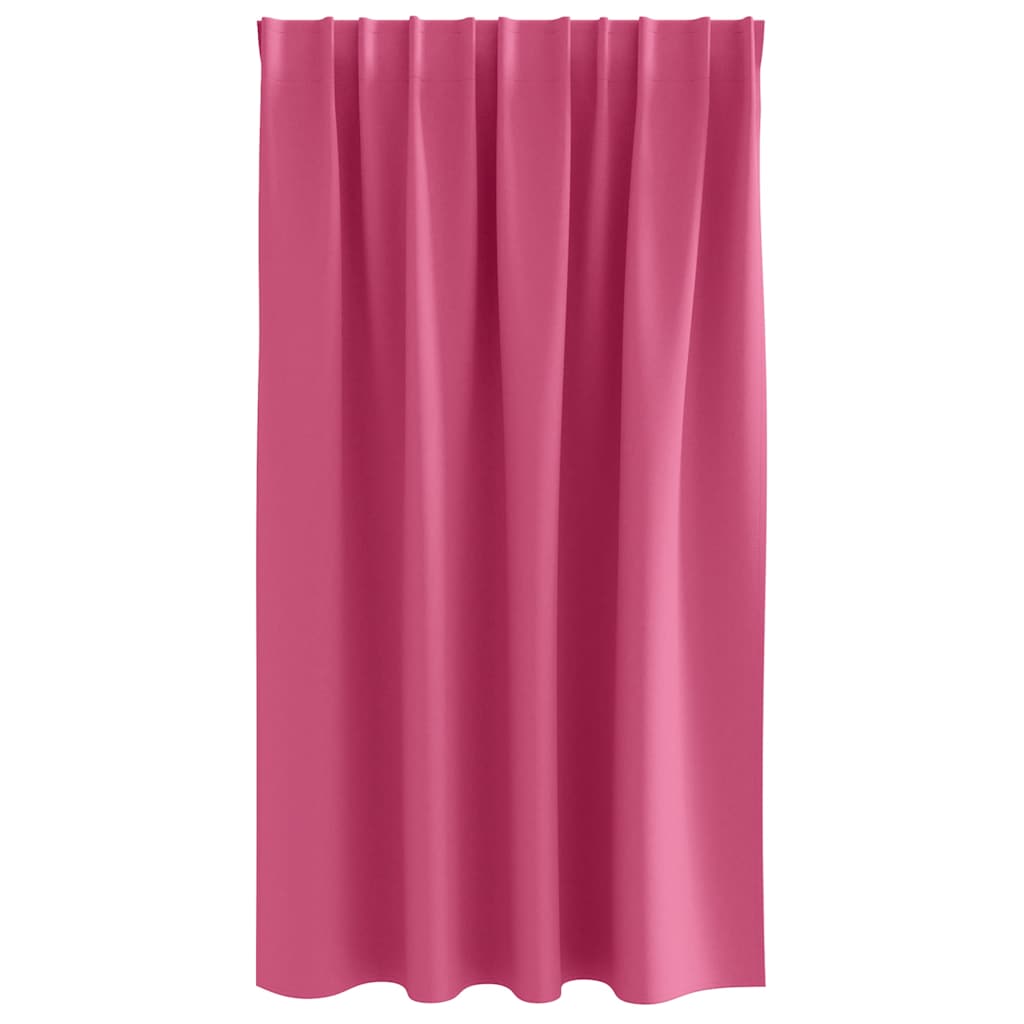Cortinas opacas com cortinas Bright Pink Poliéster