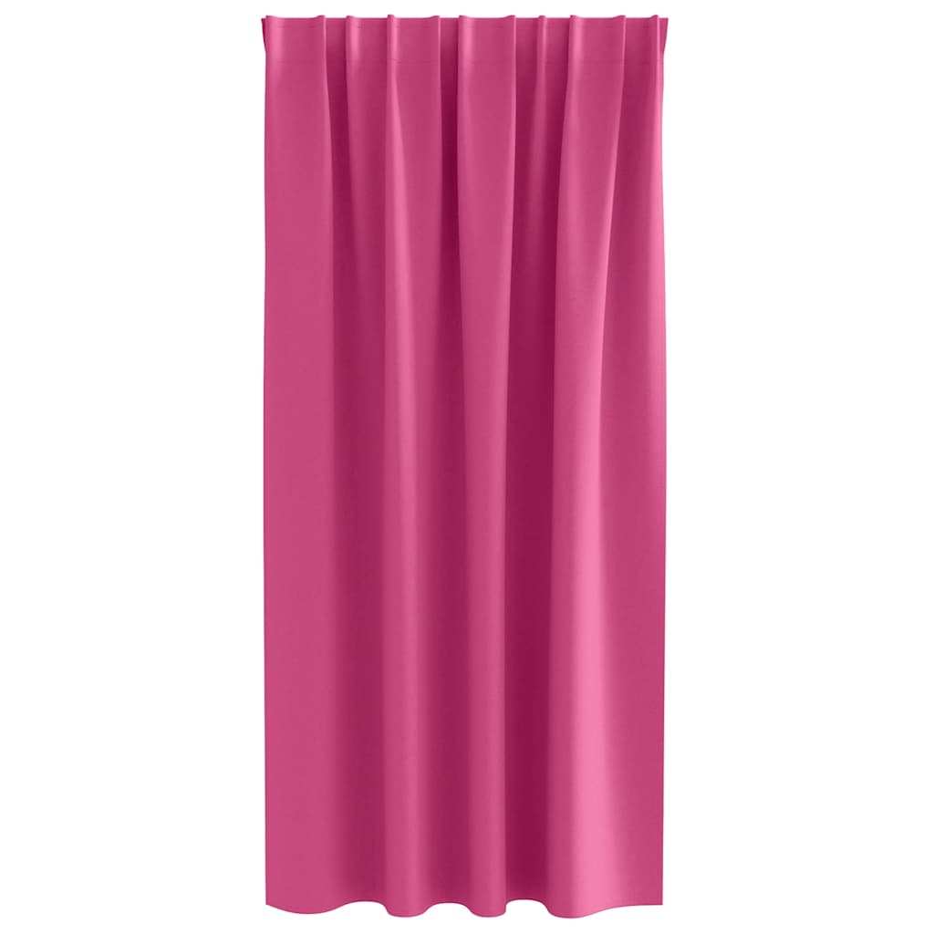Cortinas opacas com cortinas Bright Pink Poliéster