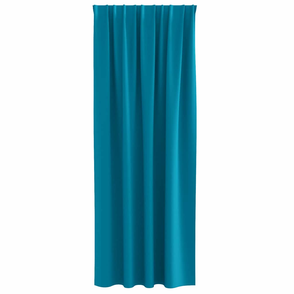 Cortinas opacas com cortinas Turquesa Poliéster