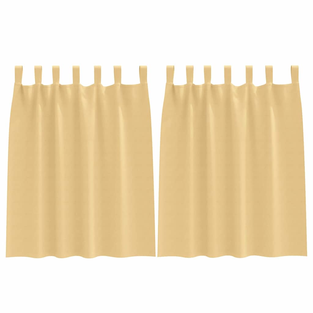 Cortinas opacas com cortinas Bege Poliéster