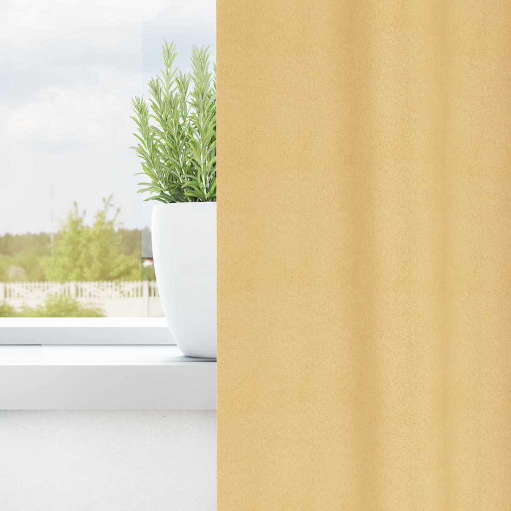Cortinas opacas com cortinas Bege Poliéster