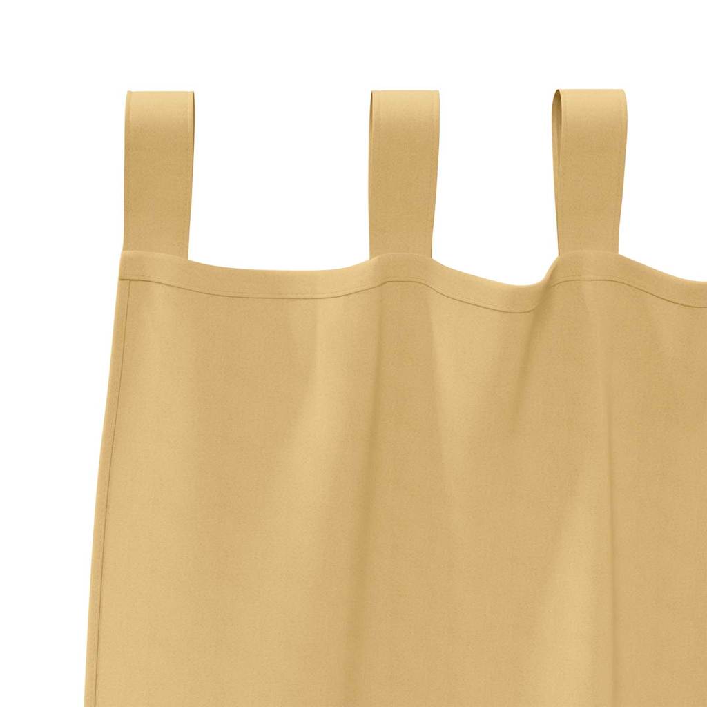 Cortinas opacas com cortinas Bege Poliéster