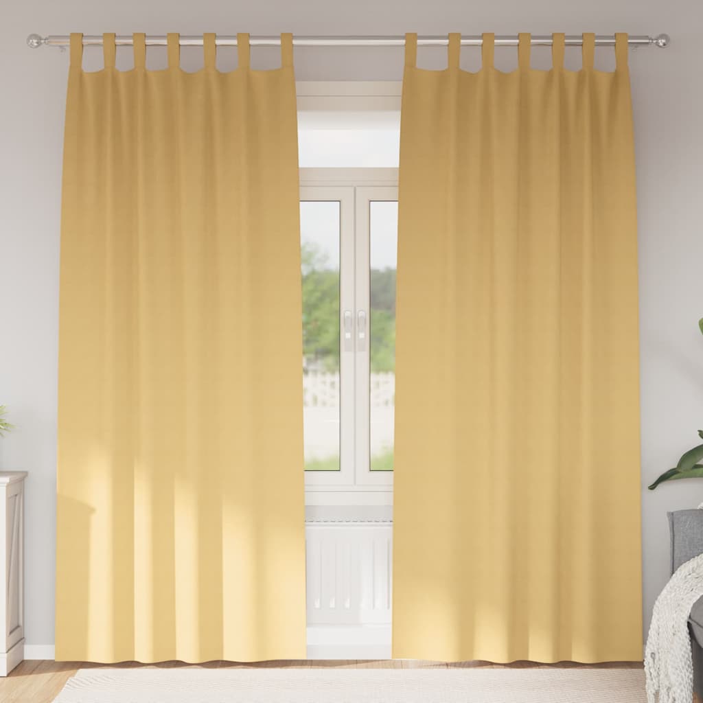 Cortinas opacas com cortinas Bege Poliéster