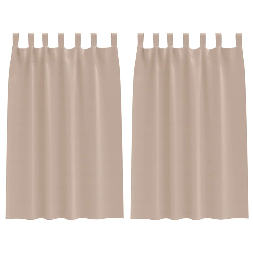 Cortinas opacas com cortinas Cinzento-acastanhado Poliéster