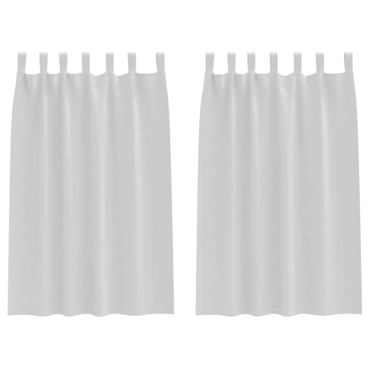 Cortinas Blackout com Argolas 2 pcs Cinza Claro 175 x 140 cm