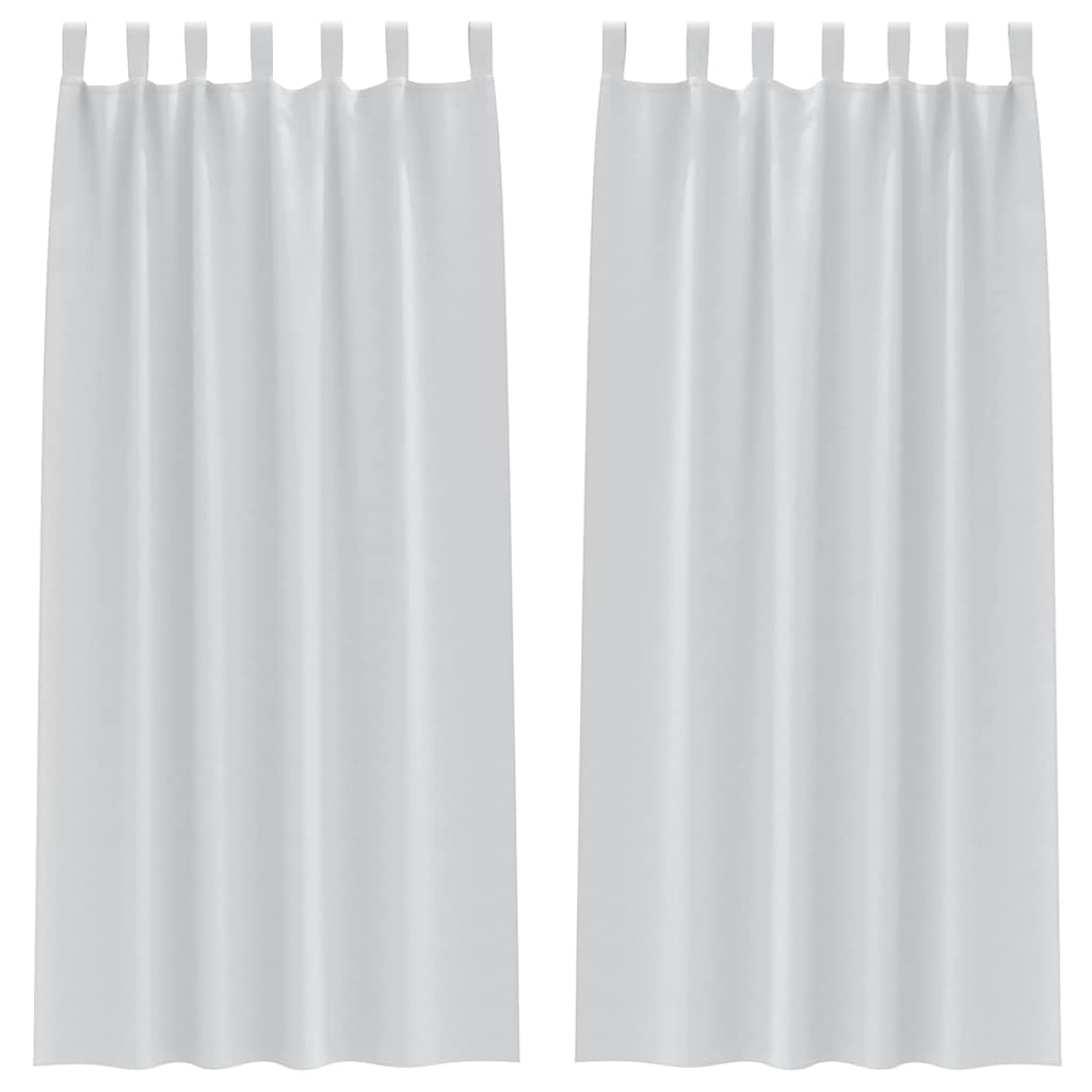 Cortinas opacas com cortinas Pale Grey Poliéster