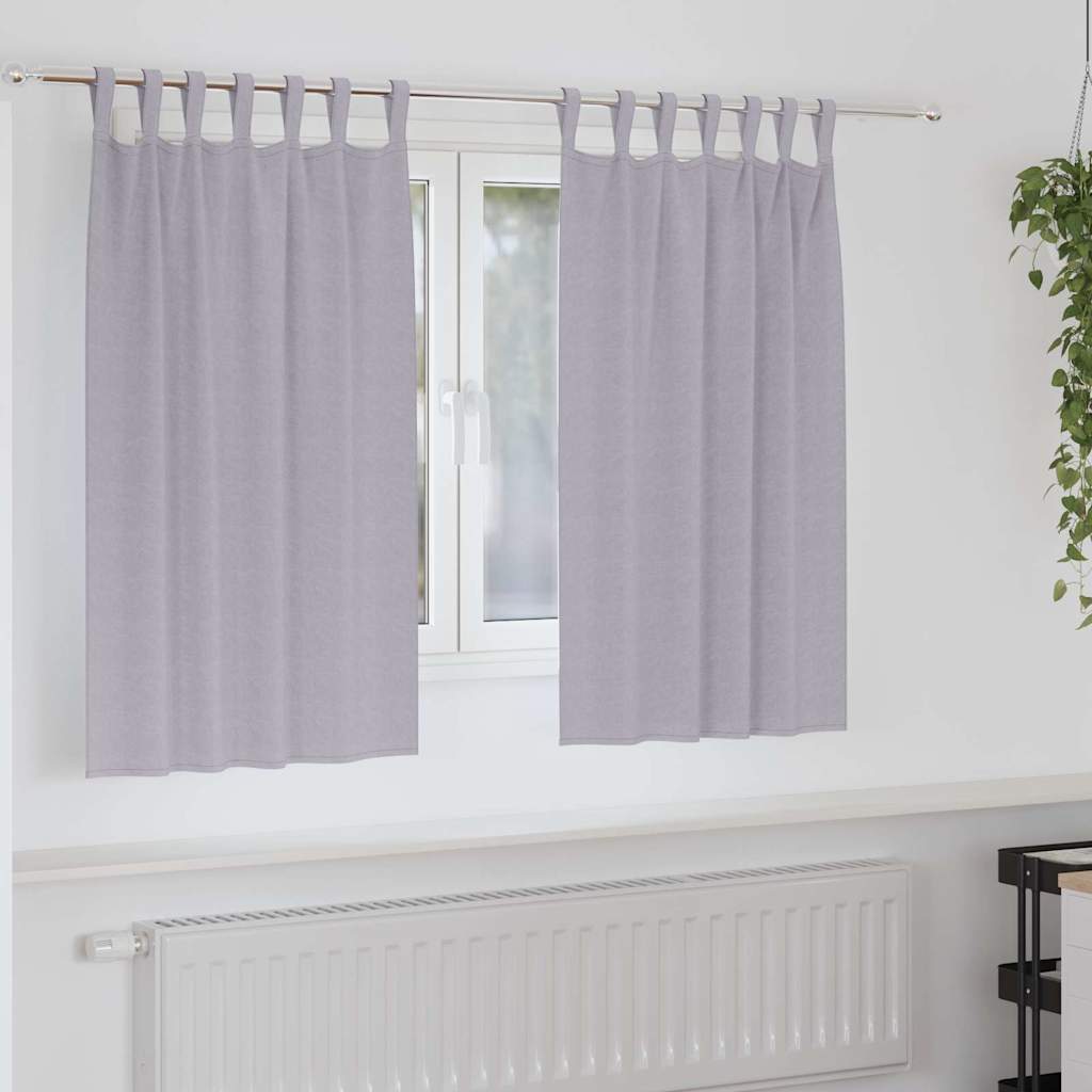 Cortinas opacas com cortinas Metal Grey Poliéster