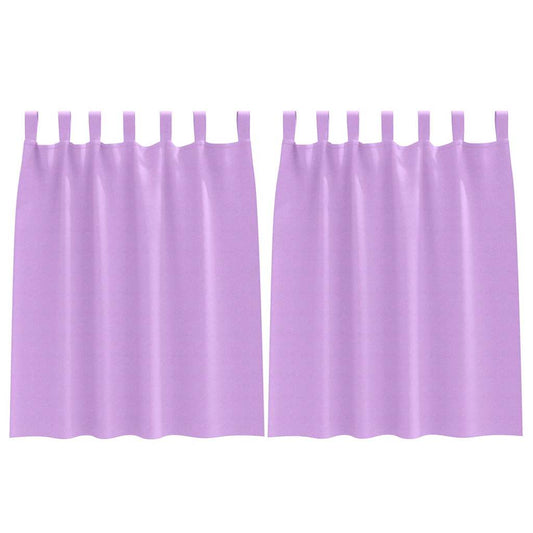 Cortinas Blackout com Argolas 2 pcs Roxo 140 x 140 cm Poliéster