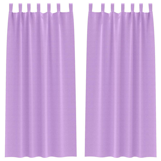 Cortinas Blackout com Argolas 2 pcs Roxo 245 x 140 cm Poliéster