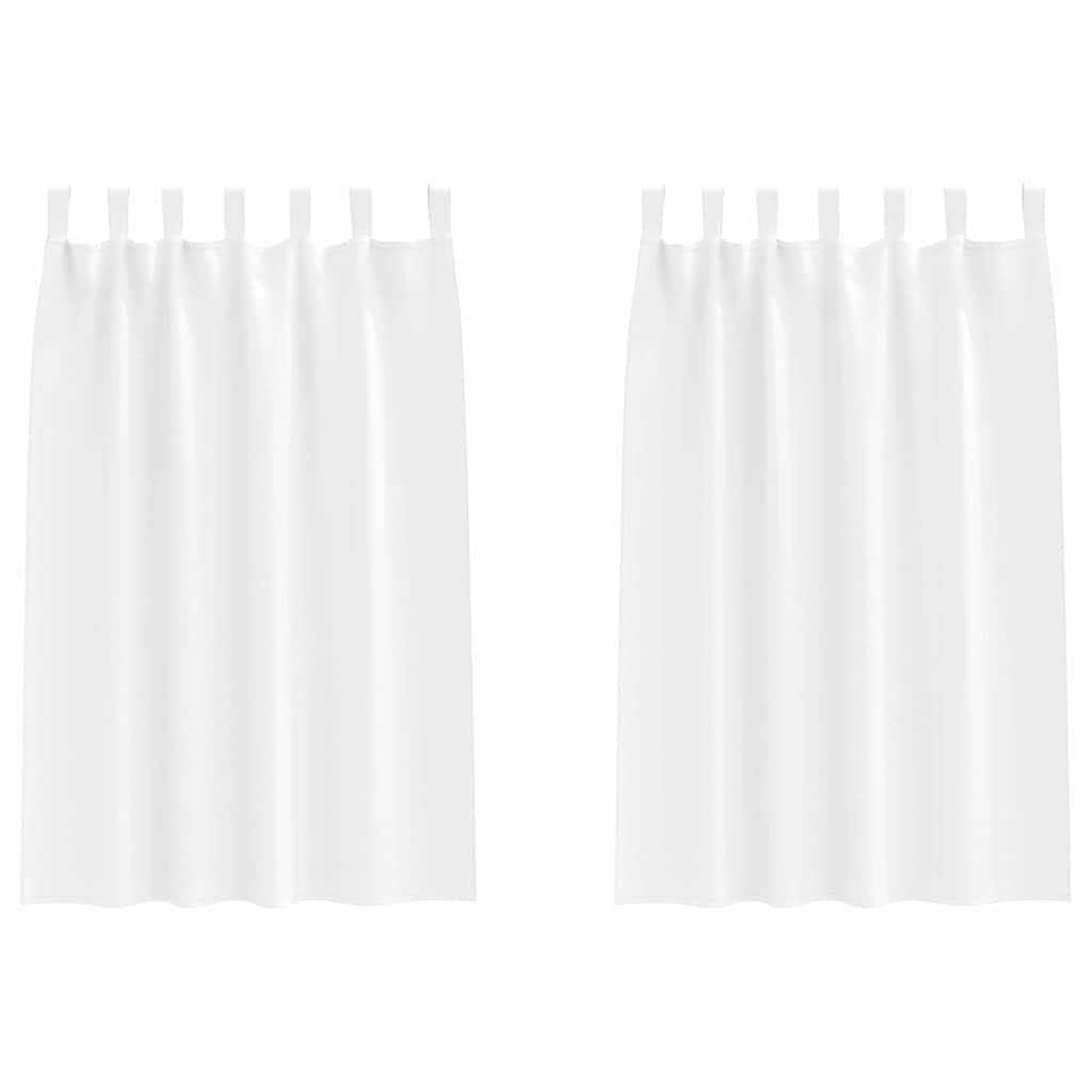 Cortinas opacas com cortinas Branco Puro Poliéster