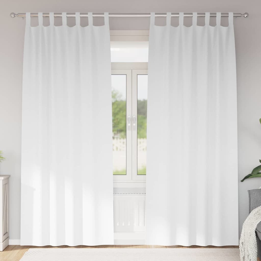Cortinas opacas com cortinas Branco Puro Poliéster