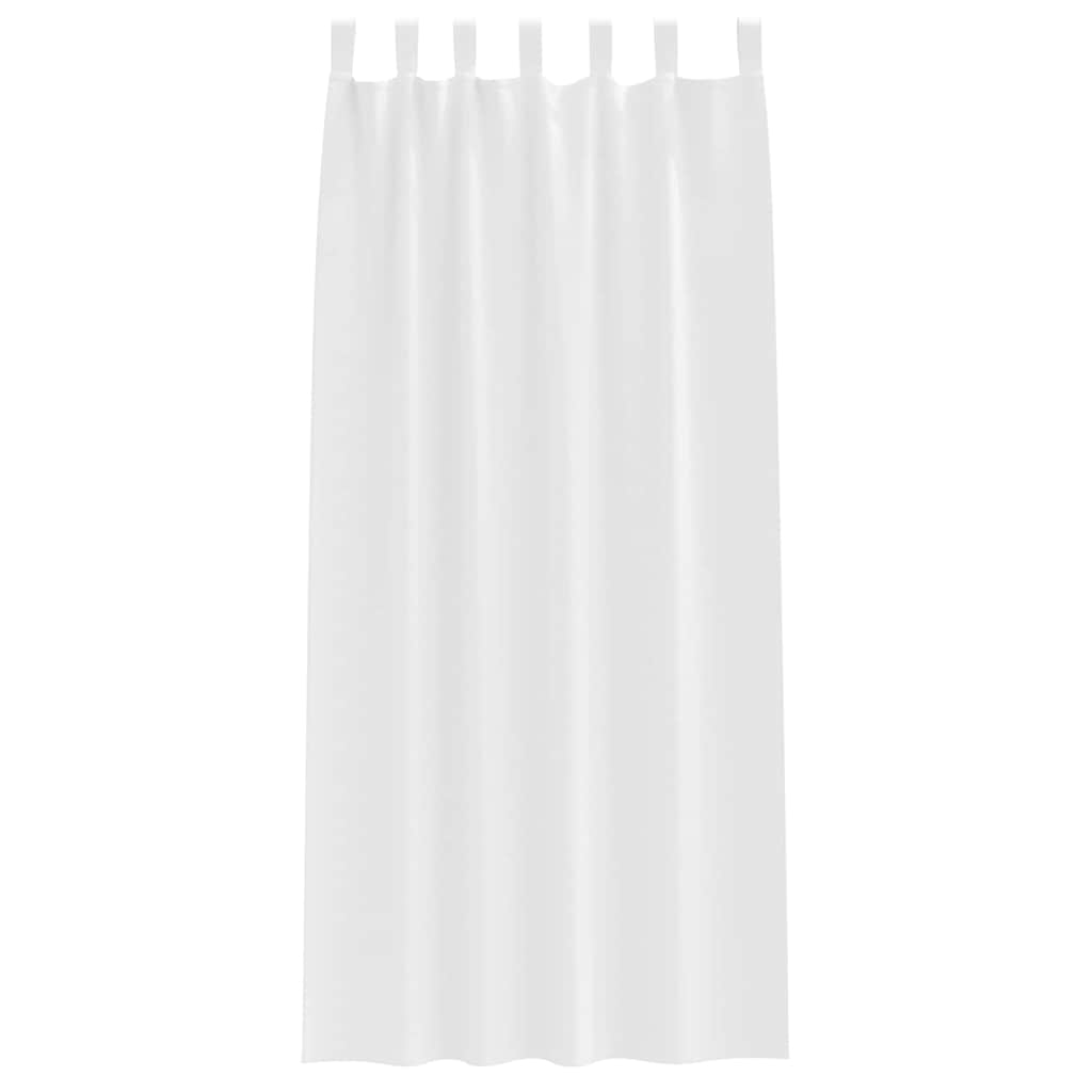 Cortinas opacas com cortinas Branco Puro Poliéster