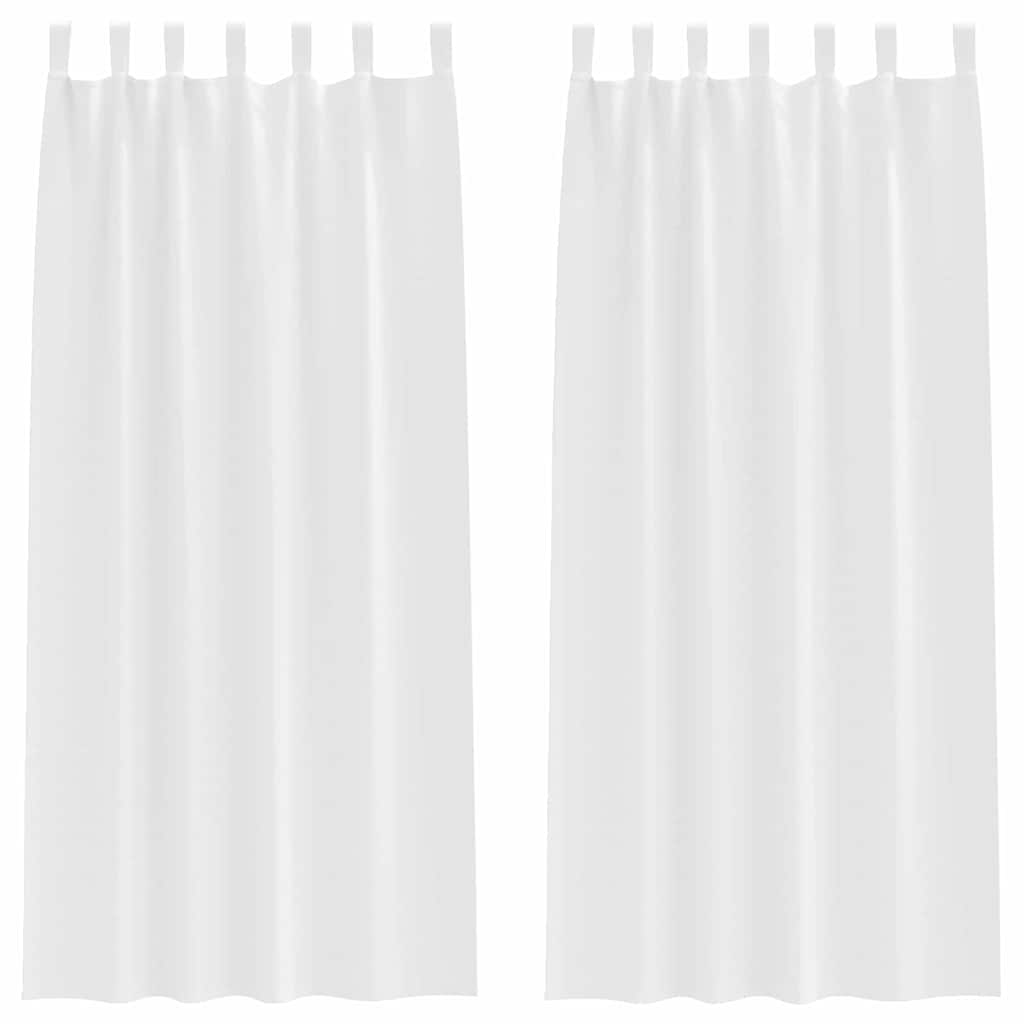 Cortinas opacas com cortinas Branco Puro Poliéster