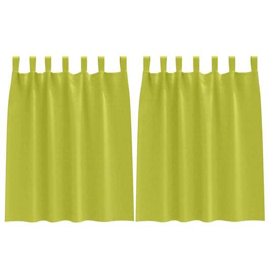 Cortinas Blackout com Argolas 2 pcs Verde 140 x 140 cm