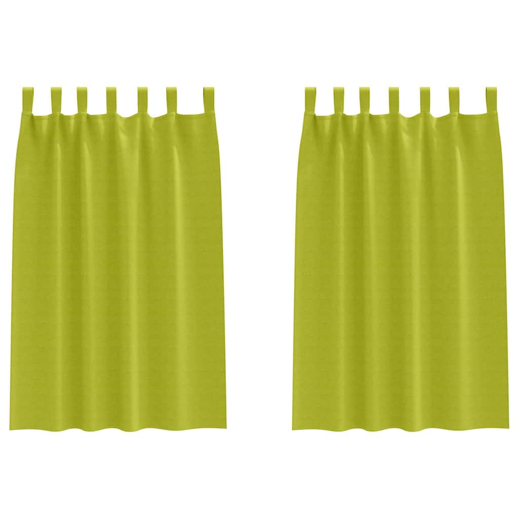 Cortinas opacas com cortinas Verde Poliéster