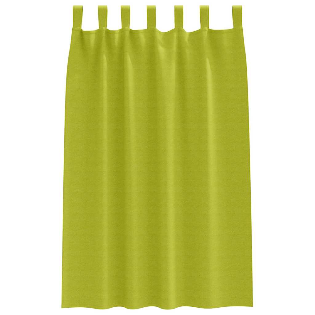 Cortinas opacas com cortinas Verde Poliéster