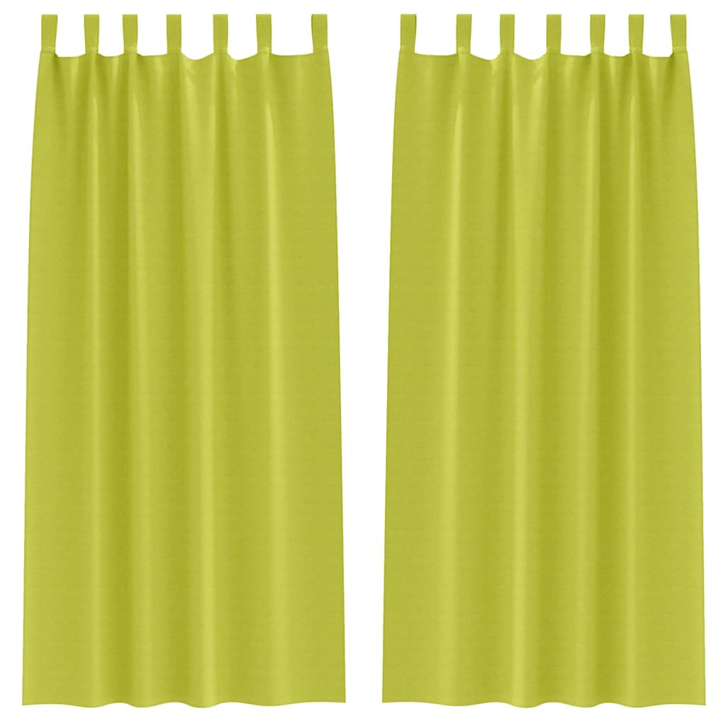 Cortinas opacas com cortinas Verde Poliéster