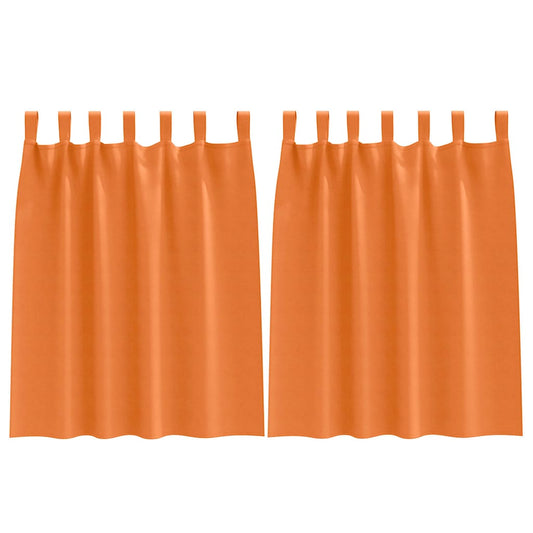 Cortinas Blackout com Argolas 2 pcs Laranja Brilhante