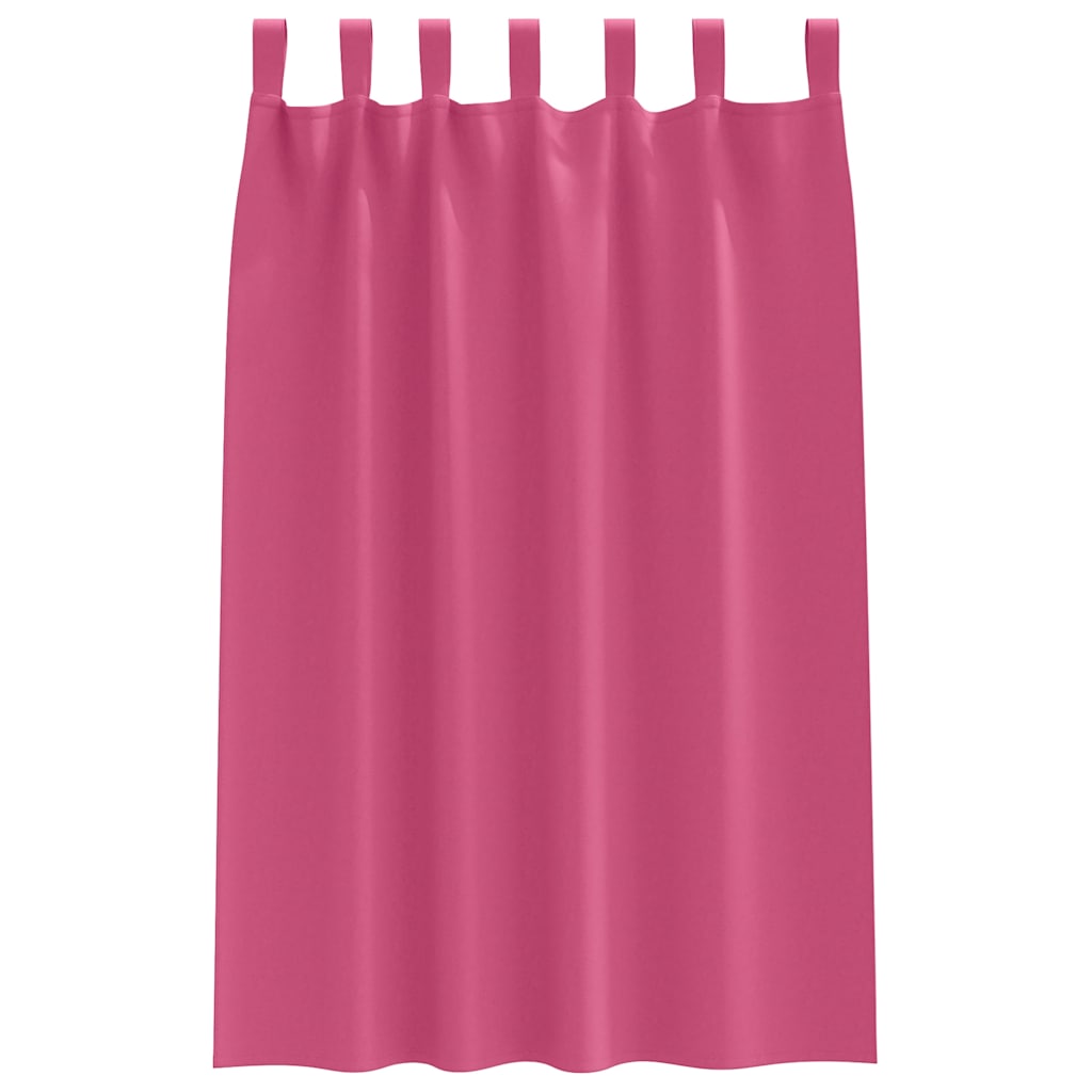 Cortinas opacas com cortinas Rosa Brilhante Poliéster