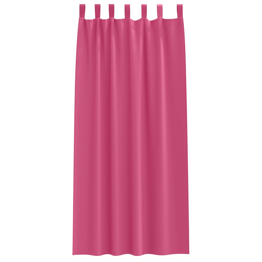 Cortinas opacas com cortinas Rosa Brilhante Poliéster